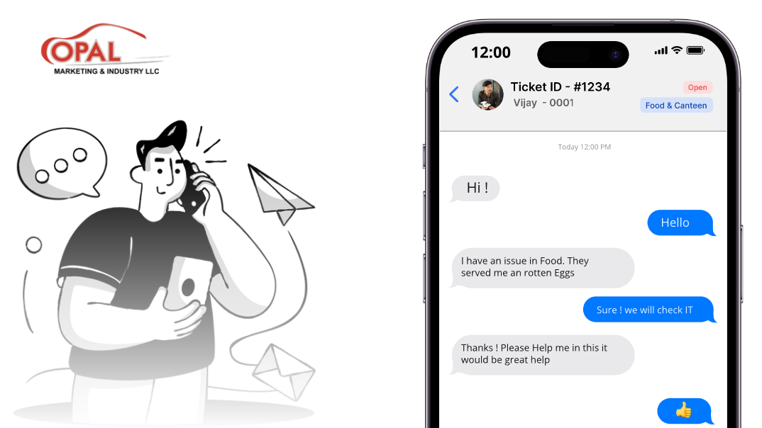 Chat based mobile app UI case study screen mockup