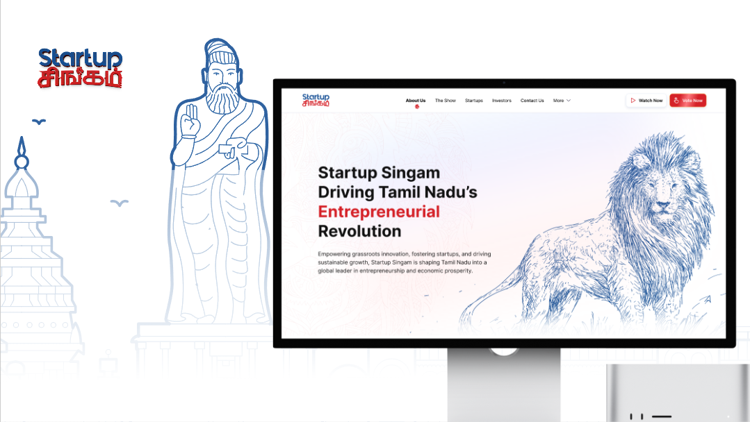 Startup Singam — Dynamic Web Experience