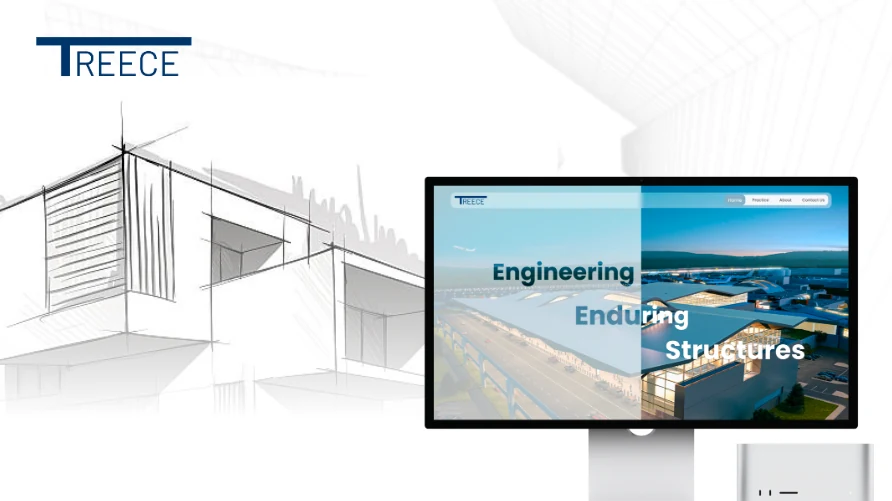 Corporate website design for an engineering firm